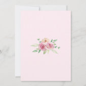 Invitation de lapin de brunch de Pâques (Dos)