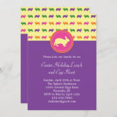 Invitation de lapin de Pâques (Devant / Derrière)