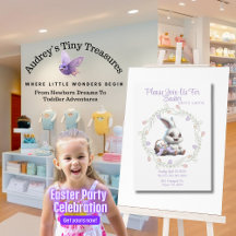 Invitation de lapin de Pâques personnalisée