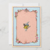 Invitation de lapin du pays des merveilles de (Dos)