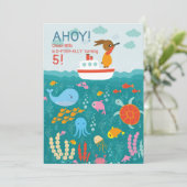 Invitation de lapin Sea Voyager (Debout devant)