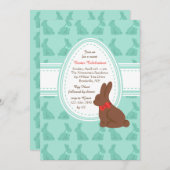 Invitation de lapins de Pâques (Devant / Derrière)