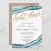 Invitation de l'aquarelle rustique (Devant / Derrière)