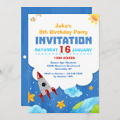 Invitation de l'aquarelle spatiale (Devant / Derrière)