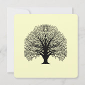 Invitation de l'arbre à spirale noire (Dos)