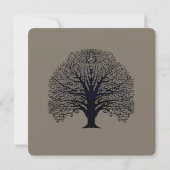 Invitation de l'arbre à spirale noire (Dos)