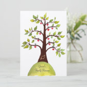 invitation de l'arbre cardiaque de l'aquarelle de (Debout devant)