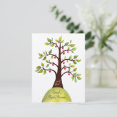 Invitation de l'arbre cardiaque de l'aquarelle de  (Debout devant)