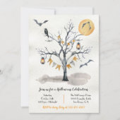 Invitation de l'arbre de fête d'Halloween (Devant)