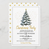 Invitation de l'arbre de Noël (Devant / Derrière)