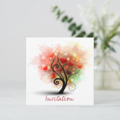 Invitation de l'arbre du coeur (Debout devant)