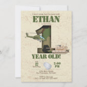 Invitation de l'armée - 1er anniversaire Invitatio (Devant)