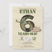 Invitation de l'armée - 6e anniversaire Invitation (Devant)