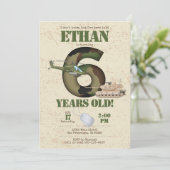 Invitation de l'armée - 6e anniversaire Invitation (Debout devant)