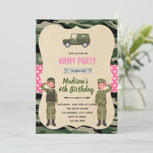 Invitation de l'armée des filles (Debout devant)