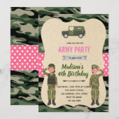 Invitation de l'armée des filles (Devant / Derrière)