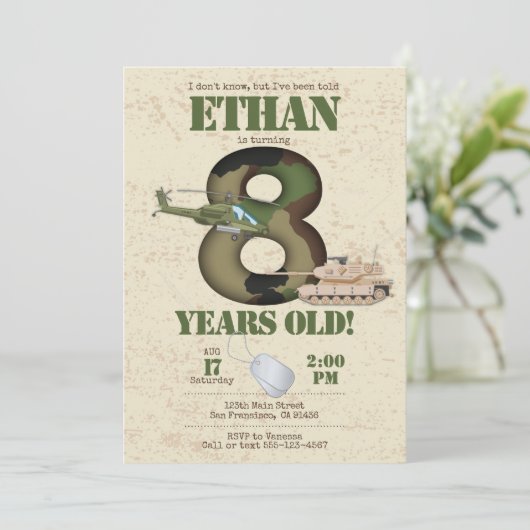 Invitation de l'armée - Invitation du 8e anniversa (Debout devant)