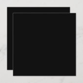 Invitation de l'Arrière - plan couleur noire (Devant / Derrière)