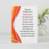 Invitation de l'aspersion de bébé (Debout devant)