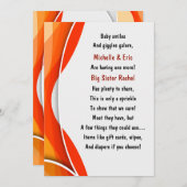 Invitation de l'aspersion de bébé (Devant / Derrière)