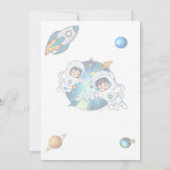 Invitation de l'astronaute Space Birthday Party (Dos)
