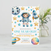 Invitation de l'astronaute Space Kids 1er annivers (Debout devant)