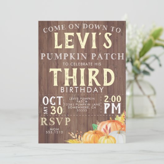 Invitation DE L'AUTOMNE (Debout devant)