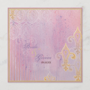 Invitation de lavande de lilas de Fleur di Lys