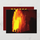 Invitation de lave volcanique hawaïenne (Devant / Derrière)