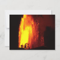 Invitation de lave volcanique hawaïenne