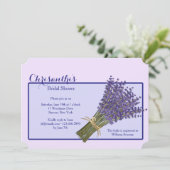 Invitation de Lavender Bouquet (Debout devant)