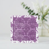 Invitation de Lavender Mariage damassé (Debout devant)