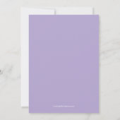 Invitation de Lavender Mariage damassé (Dos)