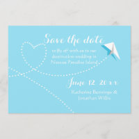 Invitation de l'avion papier Getaway
