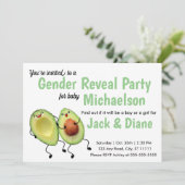 Invitation de l'Avocado Couple Genre Reveval Party (Debout devant)