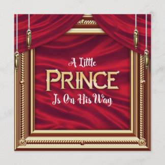 Invitation de l'Baby shower du petit Prince Royal 