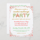 Invitation de l'échange de cookies avec instructio (Devant / Derrière)