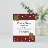 Invitation de l'échange de cookies de Noël (Debout devant)