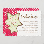 Invitation de l'échange de cookies de Noël (Devant / Derrière)
