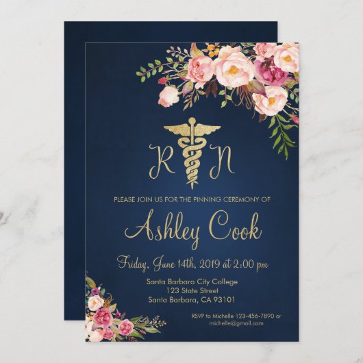 Invitation de l'École de sciences infirmières (Devant / Derrière)