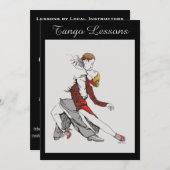 Invitation de leçons de tango (Devant / Derrière)