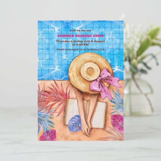 Invitation de lecture d'été (Debout devant)