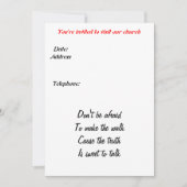 Invitation de l'Église (Devant)
