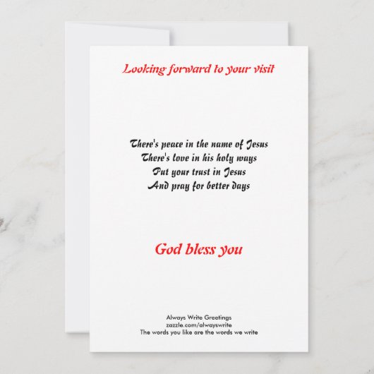 Invitation de l'Église (Dos)