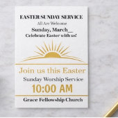 Invitation de l'église de Pâques modifiable Servic