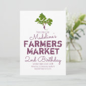 Invitation de légumes de radis du marché fermier d (Debout devant)