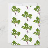 Invitation de légumes de radis du marché fermier d (Dos)