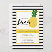 Invitation de l'élégante fête de l'ananas Luau (Devant)