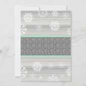 Invitation de l'éléphant hiver MintNeutral Baby sh (Dos)