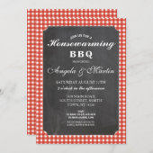 Invitation de l'émission Red Check Chalk du BBQ Ho (Devant / Derrière)